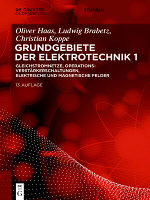 cover image of Gleichstromnetze, Operationsverstärkerschaltungen, elektrische und magnetische Felder